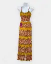 [DFW198] Rongtai Boho Two-Piece Set – Sleeveless Top & Wide-Leg Pants in Ethnic Print – Yellow Color (S-M).webp