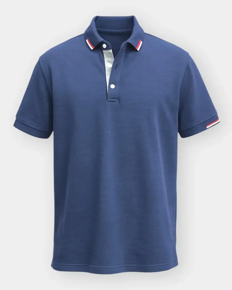 [MTP077] Men Polo T-shirt  – 4XL Size & Blue Color.webp
