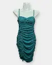 [DFW227-2] Women Bodycon dress  –  Teal Color _ Dresses & Gowns (M).webp