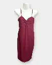 [DFW230-2] Women Bodycon dress  –  Maroon  Color _ Dresses & Gowns (L).webp