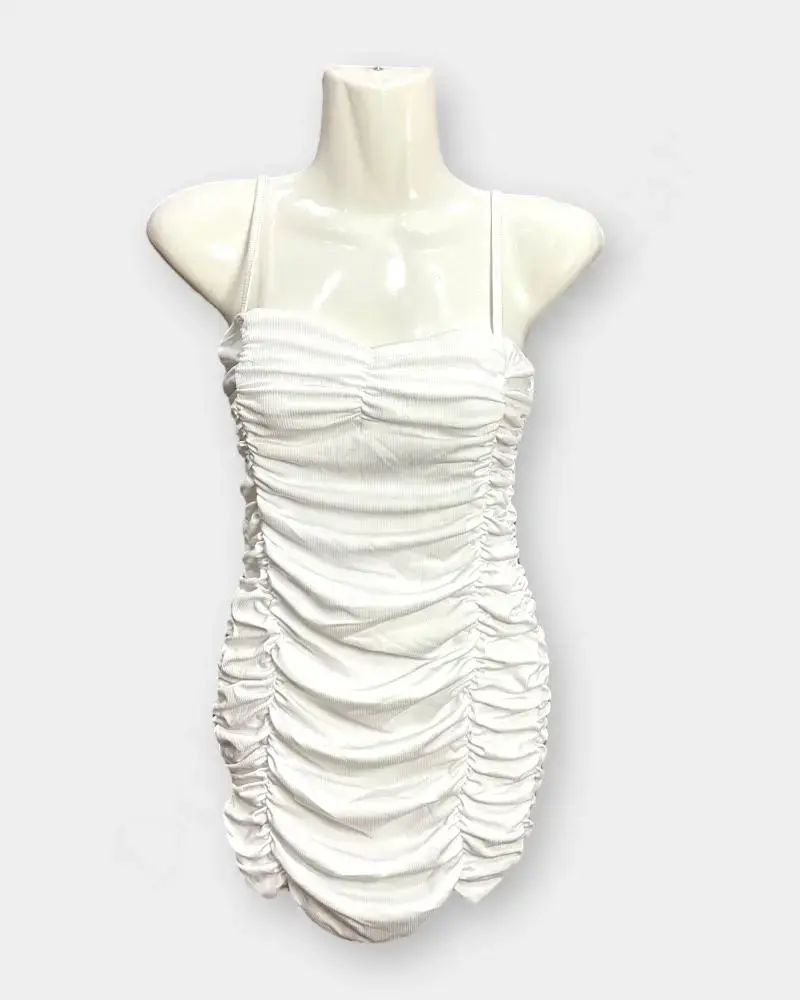 [DFW229-3] Women Bodycon dress  –  White  Color _ Dresses & Gowns   (L).webp