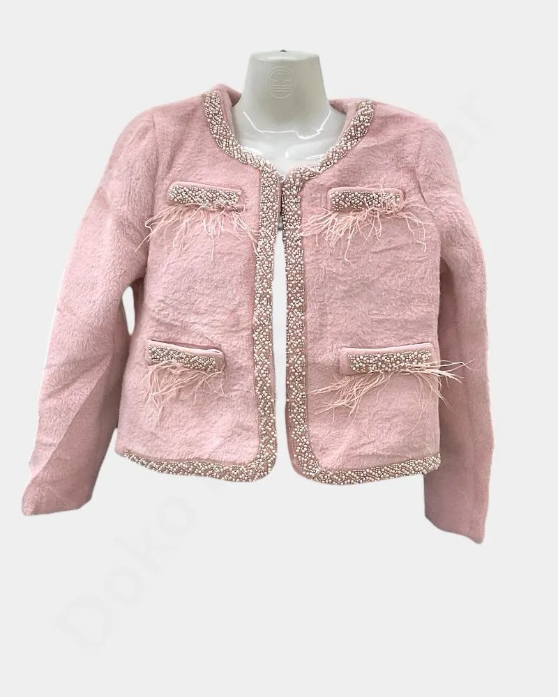 [DFW366-2] Ladies jacket Vintage tweed jacket blazer Jackets & Hoodies (L)