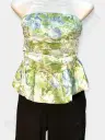 Strapless Top  for Women Floral Print Tank Tube Top off Shoulder Sleeveless Tunic Summer Top Strapless 