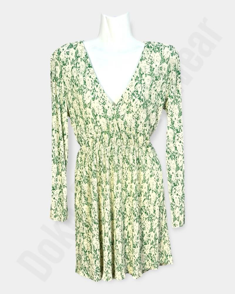 Floral Dress Pull On Fit & Flare Dress V Neck Summer Floral Dress