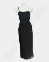  Long Sweetheart Fitted Pleated Cowl Neck Net  Gown 