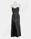  Stone  Chain Shoulder Maxi Dress Silk - Party Wear Dress