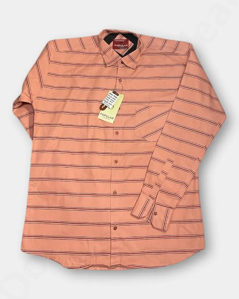 Collar Men's Laffer Line Shirt Light Orange