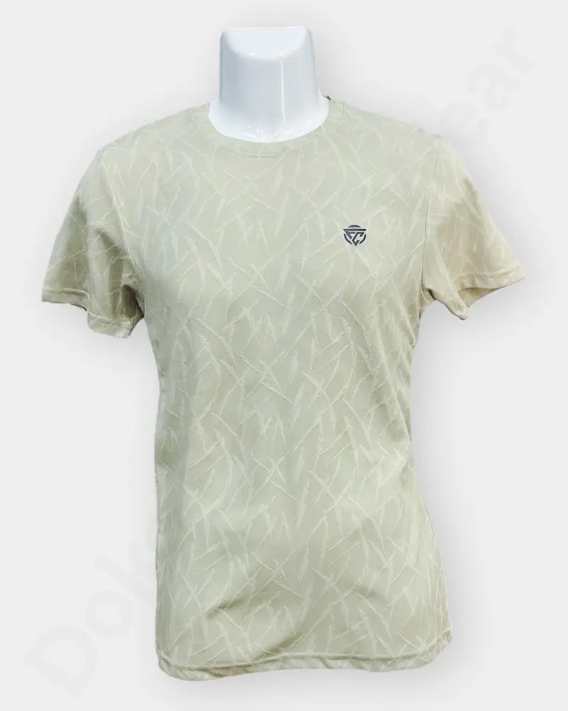 Men Fitcore Round Neck  –  Light Green  Color | T-Shirts 