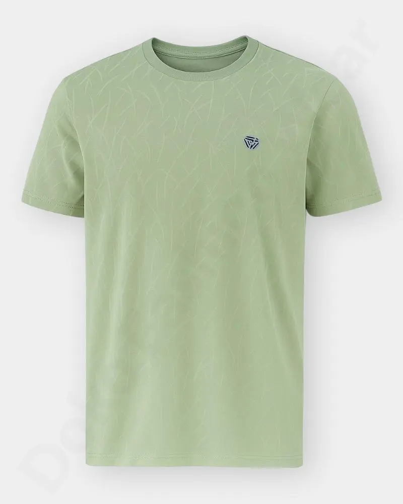 Men Fitcore Round Neck  –  Light Green  Color | T-Shirts   