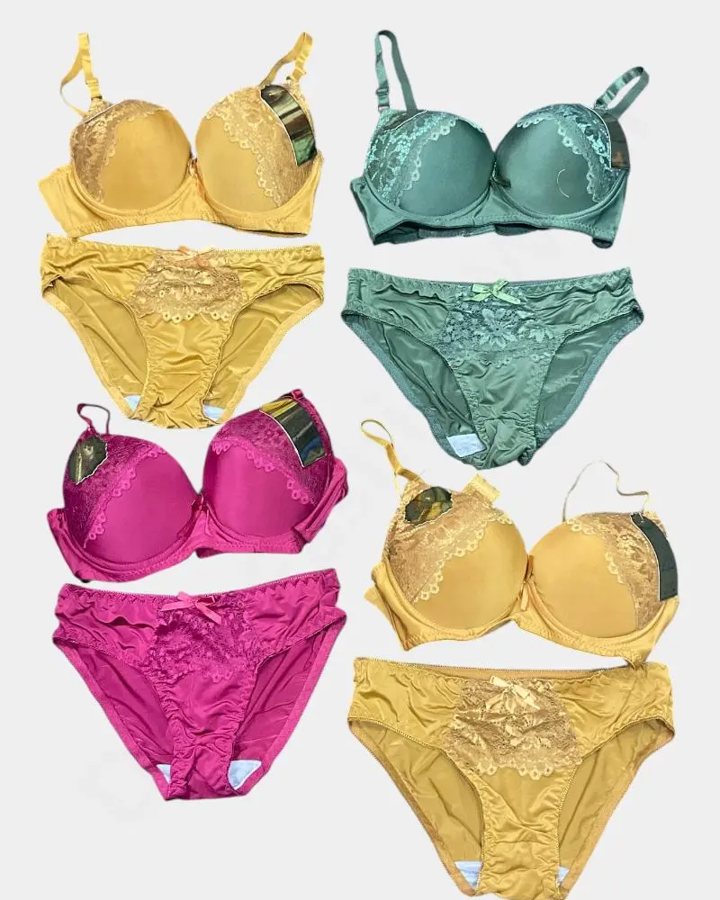 Women Bra & Panty set – 44" Size & Mix Color  Color | Bra & Panty 