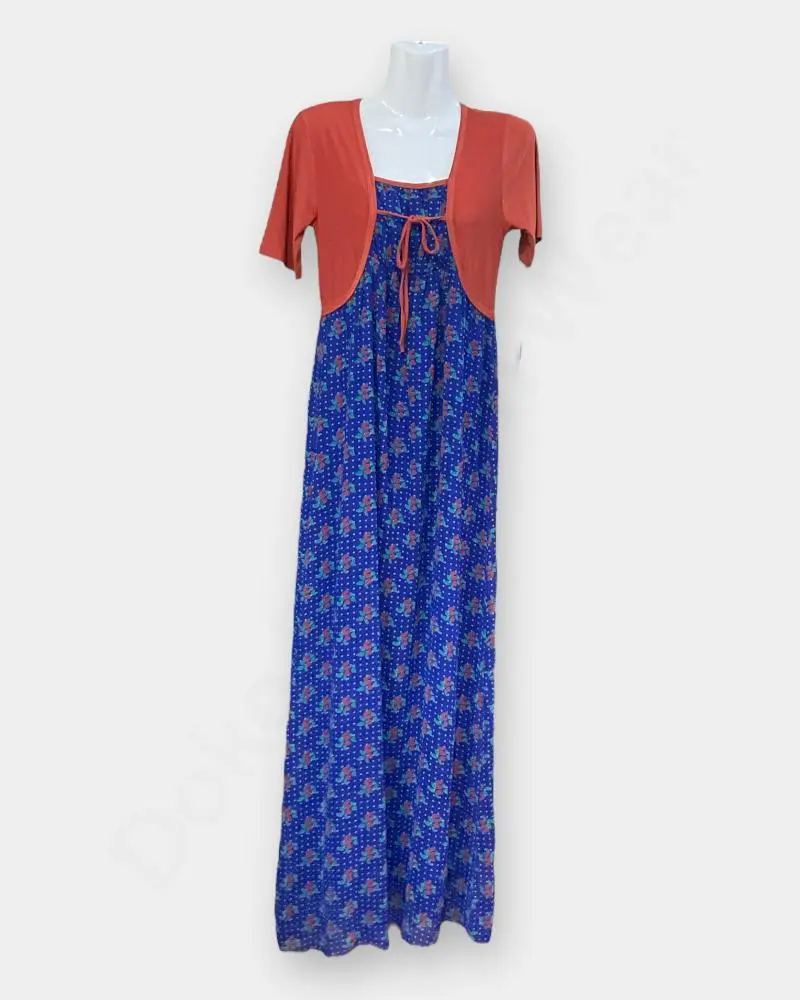 Women Shifon gown for summer  –  orange Color | Dresses & Gowns  