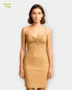 Women Bodycon dress  –  Cream Color | Dresses & Gowns