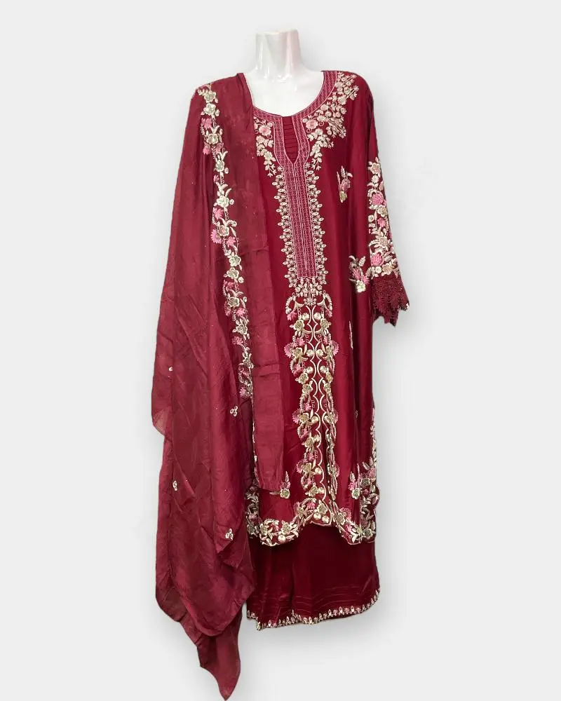 Pakistani Red kurthi  Perfect For Party Wear Ladies Kurthi