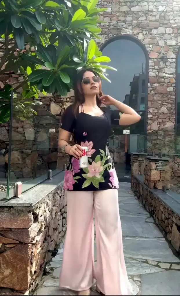 Fancy Roman Silk Digital Print Work Kurti 