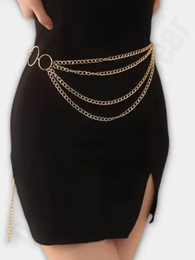 Ring Decor Chain Belt