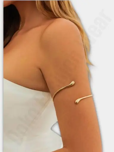 Fashion Liquid Texture Metal Drop Armlet 