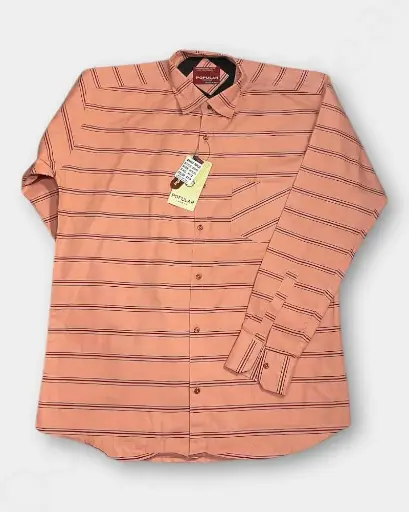 Collar Men's Laffer Line Shirt Light Orange