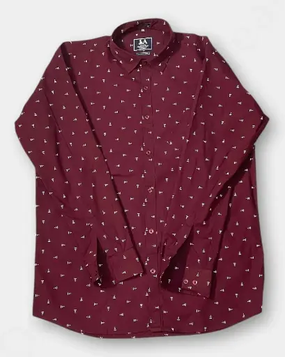 [MSS039] Men Shirt  – XXL Size & Maroon Color | Shirts