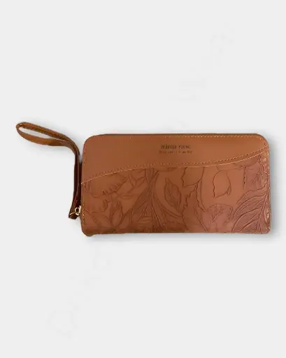 [DFW180]  Long Hand Wallet  –  Brown Color | ladies Wallet