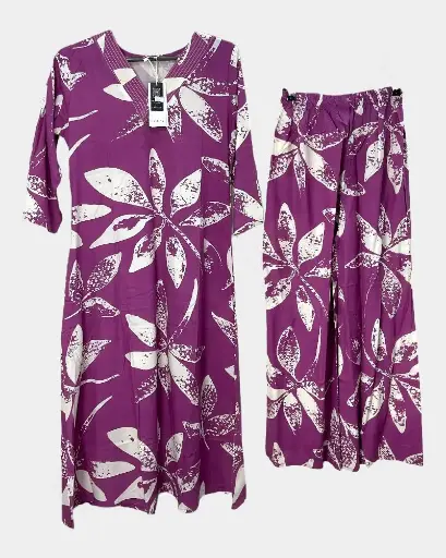 Women Co-ord Set  –  Pink Color | Ladies Kurthi