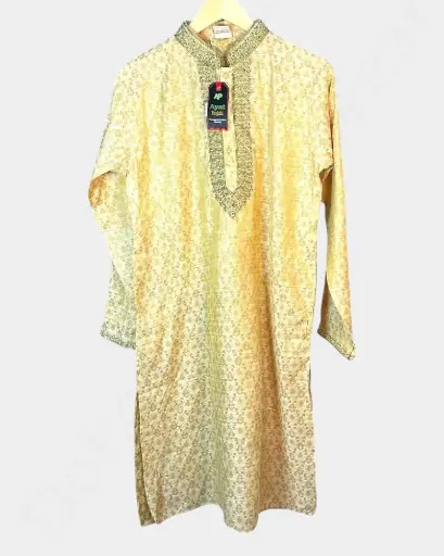 Men's Panjabi Kurthi / Yellow-Color 