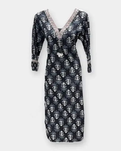 Women Kurthi Top  –  Black Color | Ladies Kurthi