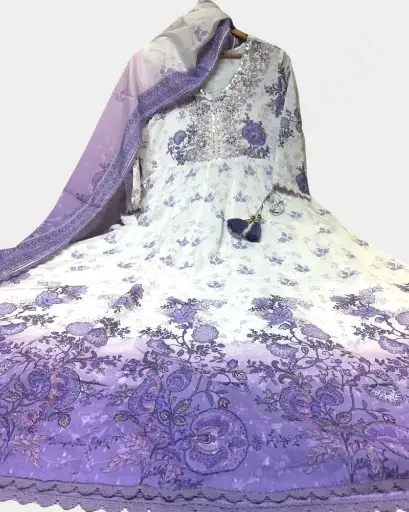 Women kurthi grown  – Purple Color  | Ladies Kurthi 