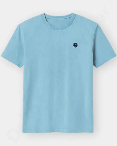 Men Fitcore Round Neck  –  Light Blue Color | T-Shirts
