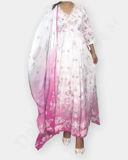 [WLK171-PK] Women kurthi grown  – Pink Color  | Ladies Kurthi Size - 38