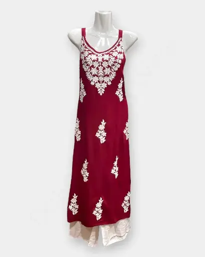 Spagethi 2 pcs set kurthi for summer Color-Red