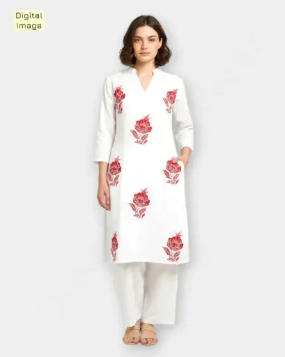 Cord-set White Color  Cord-set White Color  Ladies Kurthi